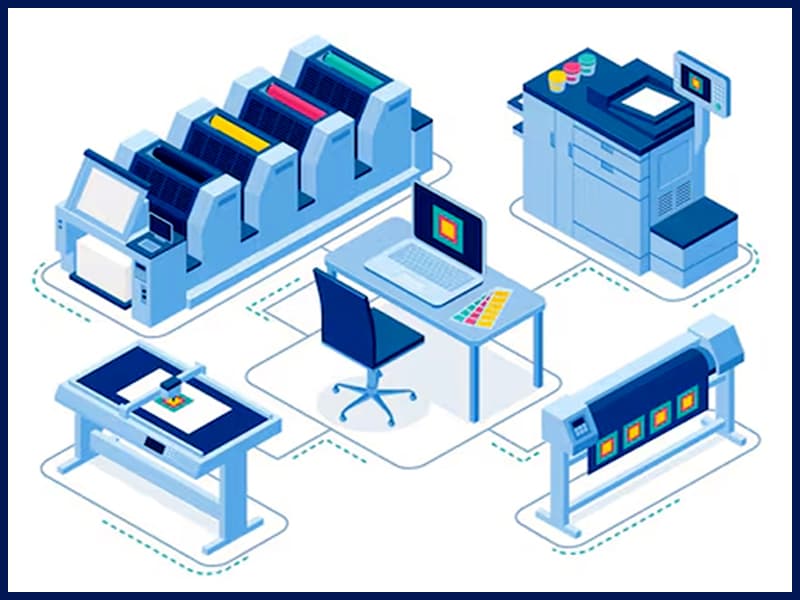 Commercial printing production
