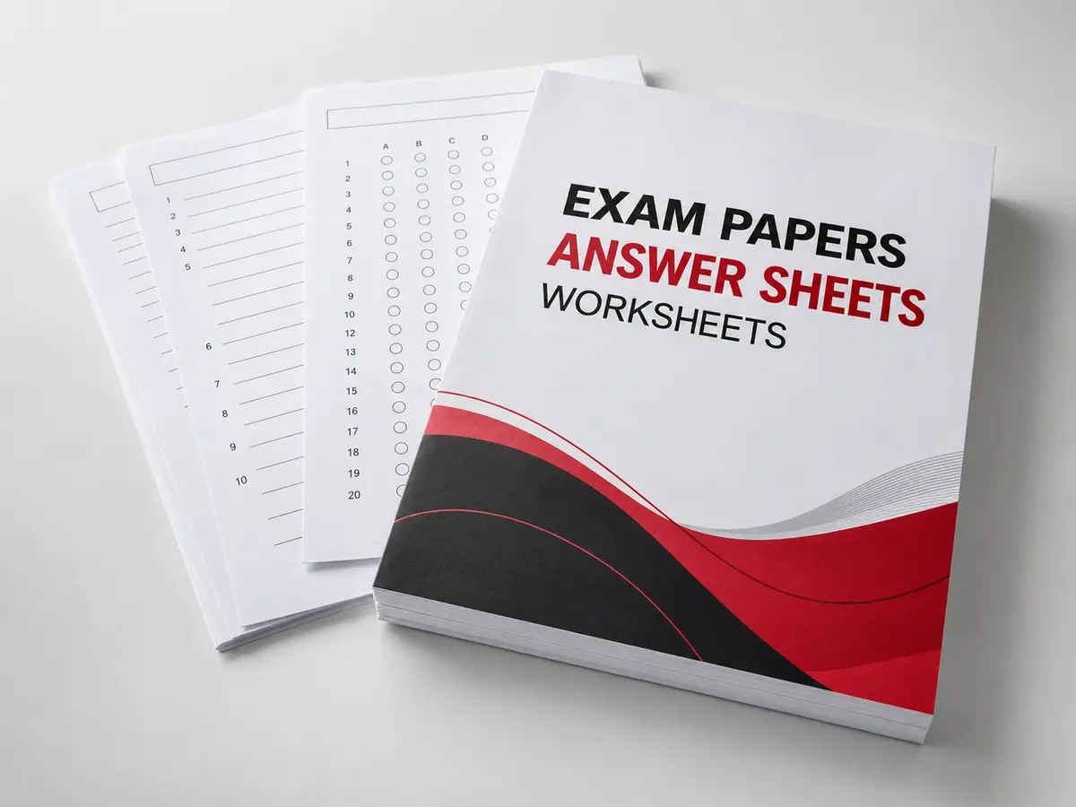 Examination Papers, Answer Sheets and Worksheets product visual