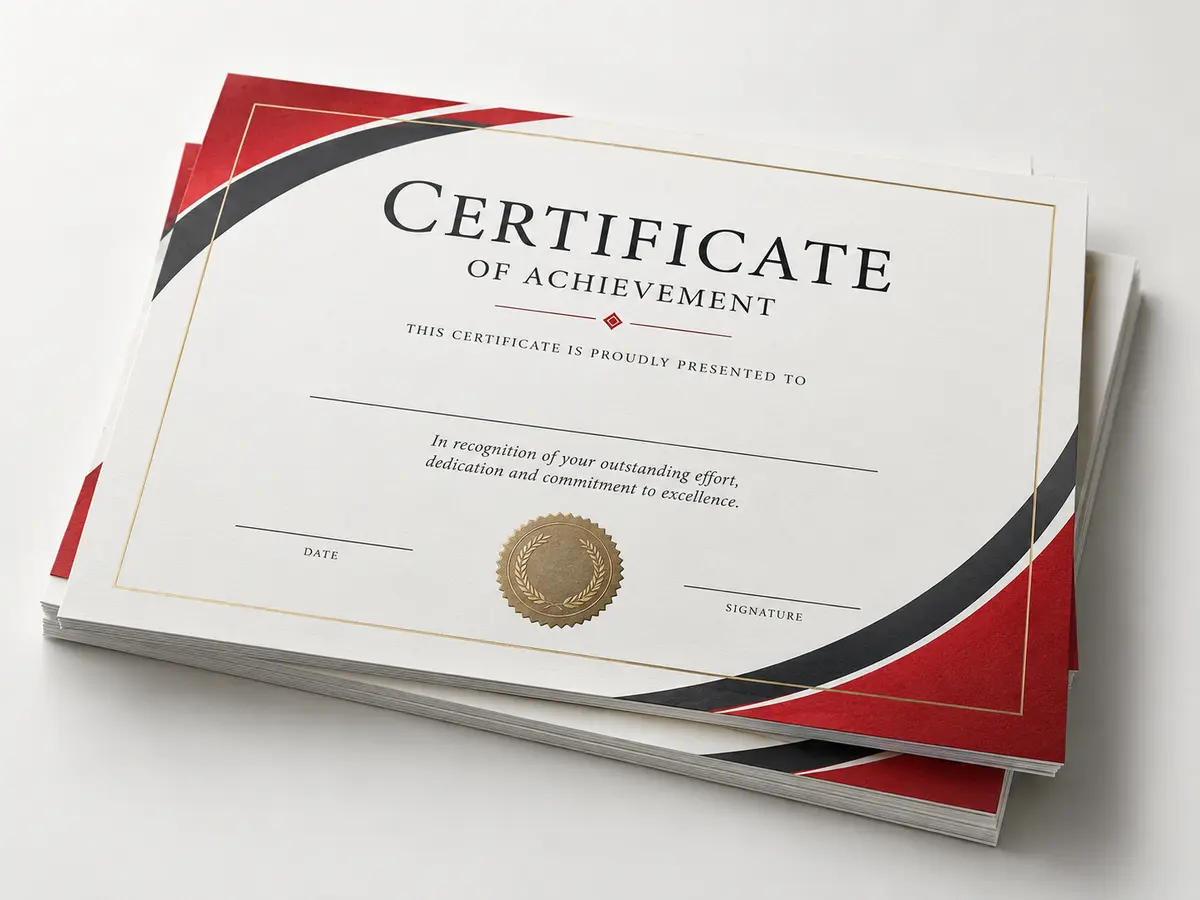 Certificates product visual