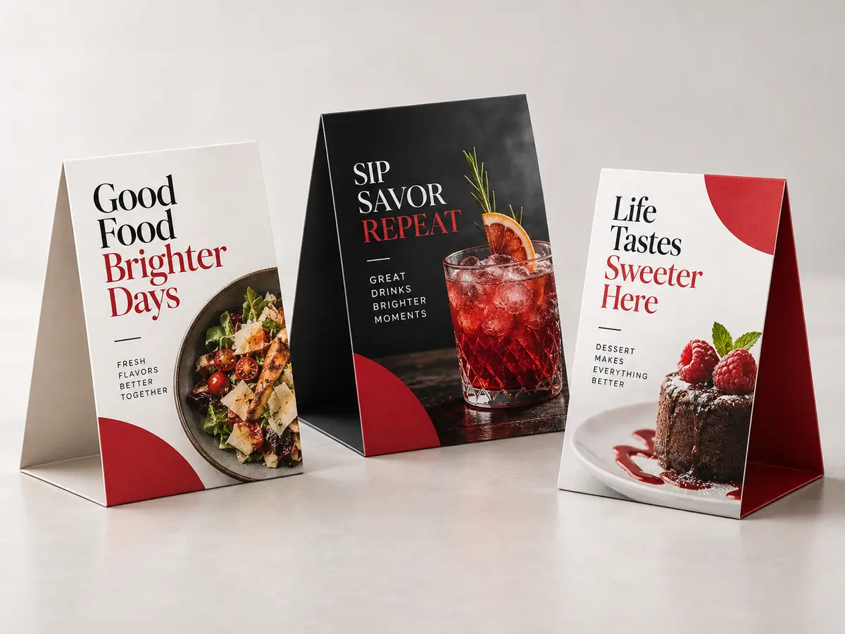 Table Tents and Table Talkers product visual